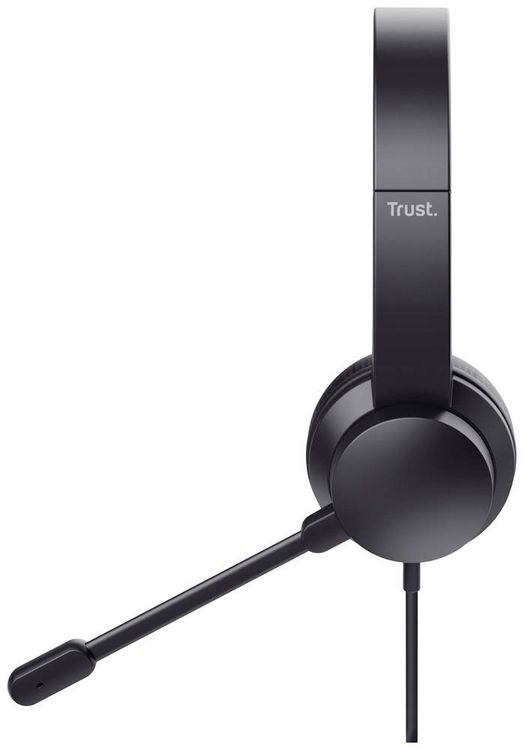 Produktbild: Trust HS-201 Over Ear Headset kabelgebunden Stereo Schwarz Computer