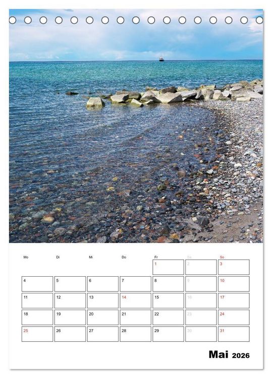 Produktbild: R&uuml;gen und Hiddensee - Bilder eines Sommers / Planer (Tischkalender 2026 DIN A5 hoch), CALVENDO Monatskalender