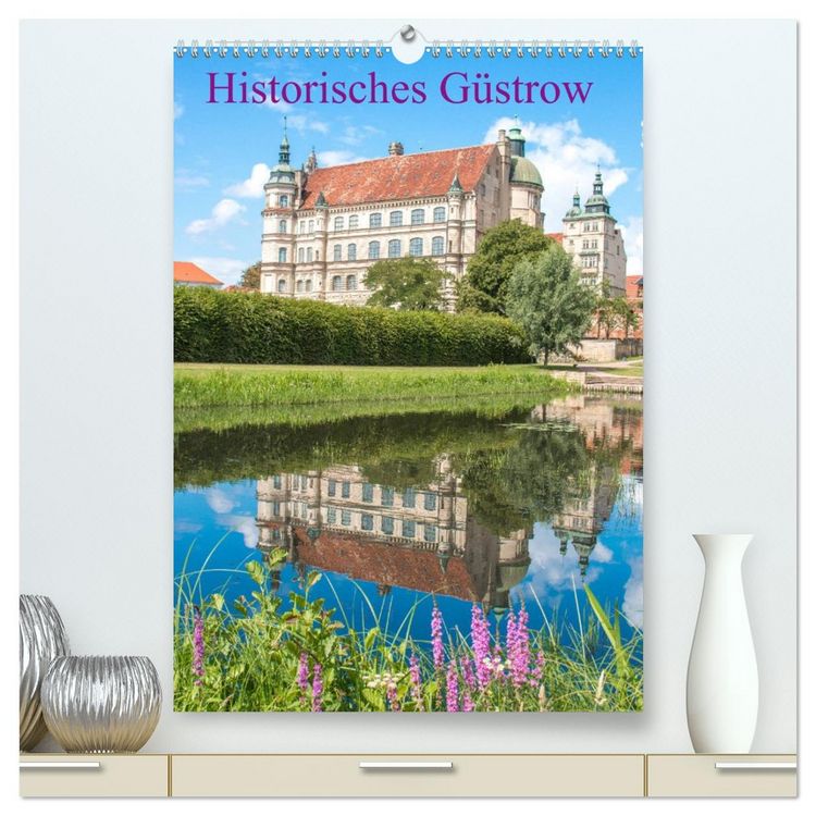 Produktbild: Historisches G&uuml;strow (hochwertiger Premium Wandkalender 2026 DIN A2 hoch), Kunstdruck in Hochglanz