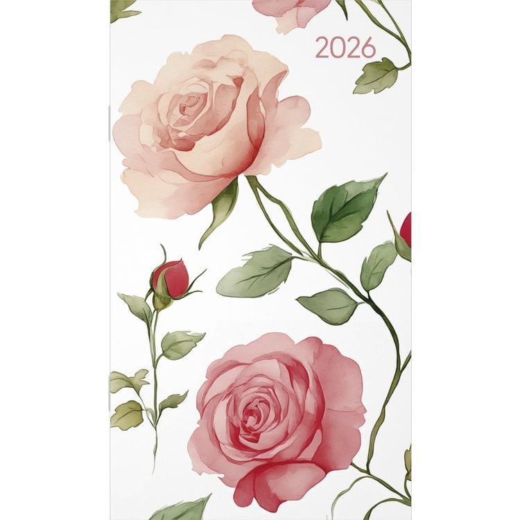 Bild vom Artikel Miniplaner Style Rosenblüten 2026 - Taschen-Kalender 9x15 cm - Weekly - 64 Seiten - 1 Seite 1 Woche - Notiz-Heft - Alpha Edition vom Autor Alpha Edition
