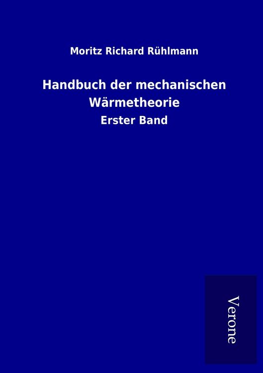 Produktbild: Handbuch der mechanischen W&auml;rmetheorie