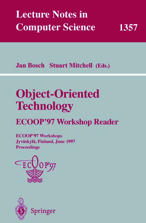Produktbild: Object-Oriented Technology ECOOP'97 Workshop Reader