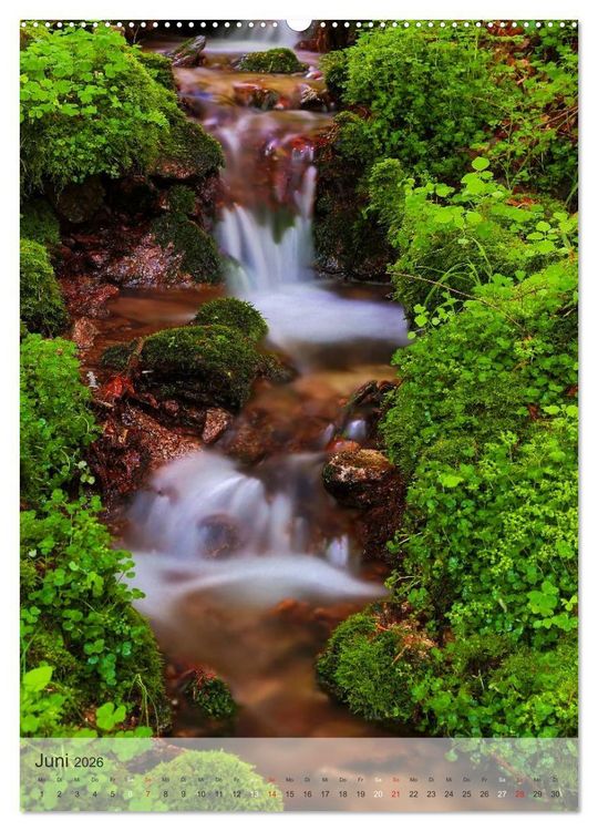 Produktbild: Alles im Fluss - Schwarzwaldwasser (hochwertiger Premium Wandkalender 2026 DIN A2 hoch), Kunstdruck in Hochglanz