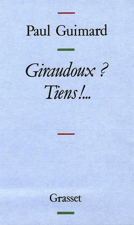 Produktbild: Giraudoux ? Tiens !...