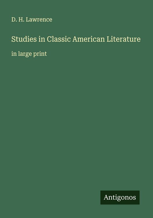 Produktbild: Studies in Classic American Literature