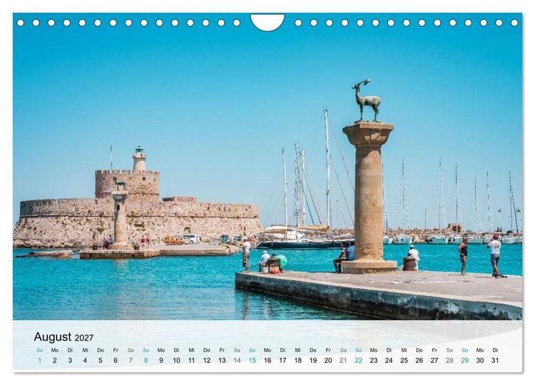 Produktbild: Rhodos - Die Highlights der Insel (Wandkalender 2027 DIN A4 quer), CALVENDO Monatskalender