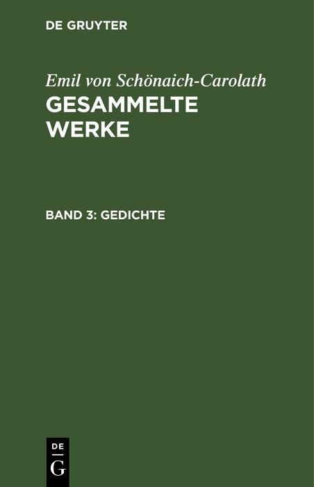 Produktbild: Gedichte
