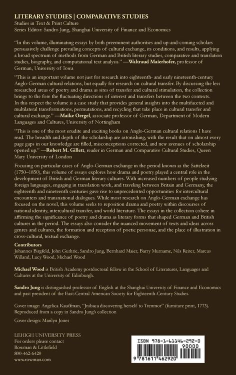Produktbild: Anglo-German Dramatic and Poetic Encounters
