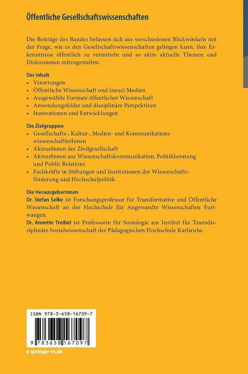 Produktbild: &Ouml;ffentliche Gesellschaftswissenschaften