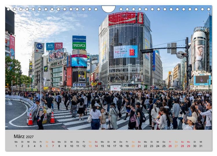 Produktbild: Tokio. Die faszinierende Metropole Japans (Wandkalender 2027 DIN A4 quer), CALVENDO Monatskalender