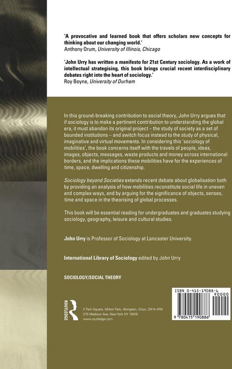 Produktbild: Sociology Beyond Societies