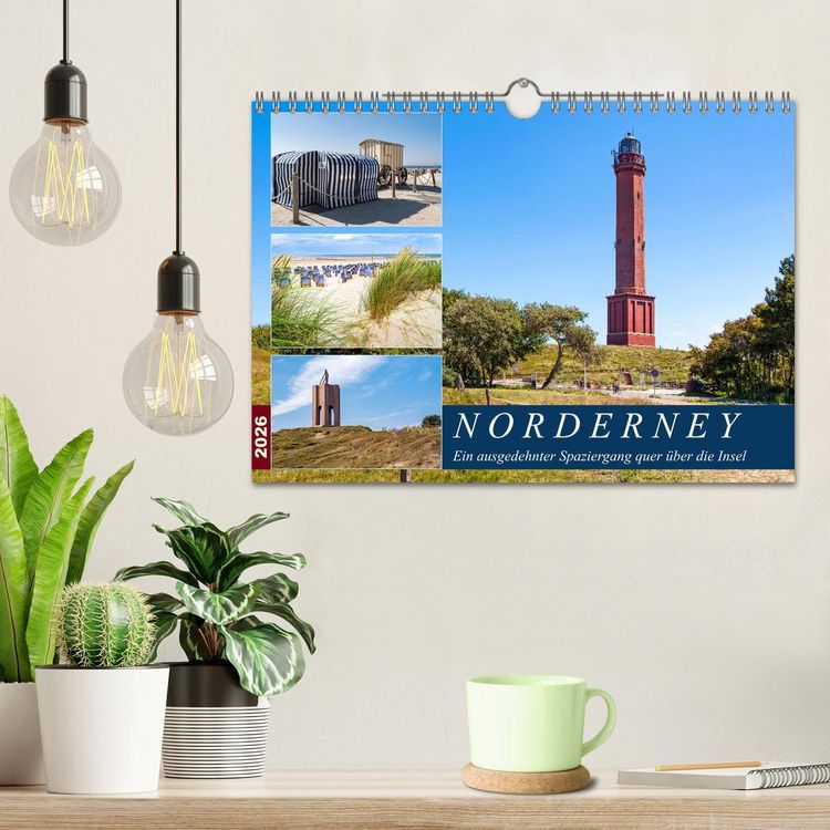 Produktbild: Norderney Spaziergang (Wandkalender 2026 DIN A4 quer), CALVENDO Monatskalender