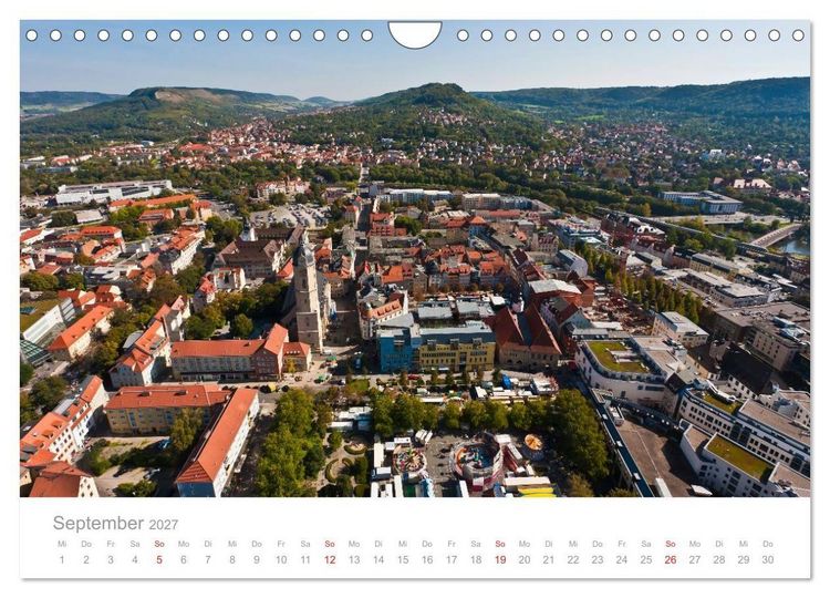 Produktbild: TH&Uuml;RINGEN 2027 (Wandkalender 2027 DIN A4 quer), CALVENDO Monatskalender