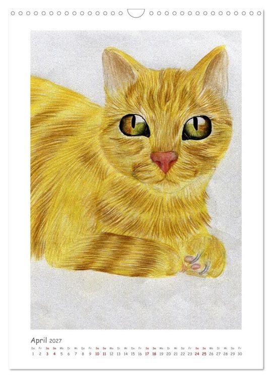 Produktbild: Die Sprache der Augen: Die Seele von Hund und Katze in handgemalten Portr&auml;ts (Wandkalender 2027 DIN A3 hoch), CALVENDO Monatskalender