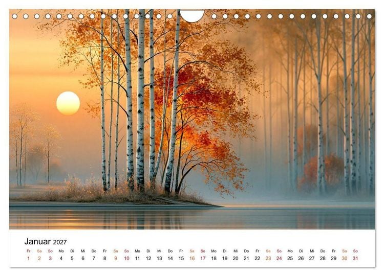 Produktbild: Zeitreise Natur (Wandkalender 2027 DIN A4 quer), CALVENDO Monatskalender