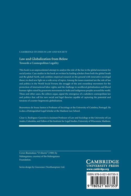 Produktbild: Law and Globalization from Below