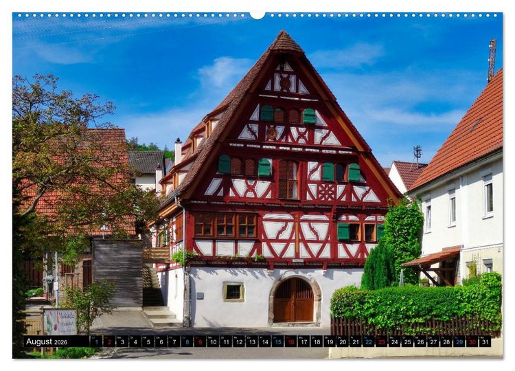 Produktbild: Weinstadt Str&uuml;mpfelbach (Wandkalender 2026 DIN A2 quer), CALVENDO Monatskalender