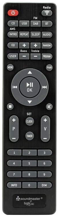 Produktbild: Soundmaster CD-Player Silber Internetradio, DAB+, WLAN, USB, Inkl. Lautsprechern