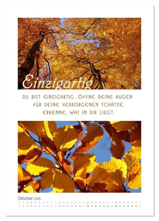 Produktbild: Quellen der Inspiration (Tischkalender 2026 DIN A5 hoch), CALVENDO Monatskalender