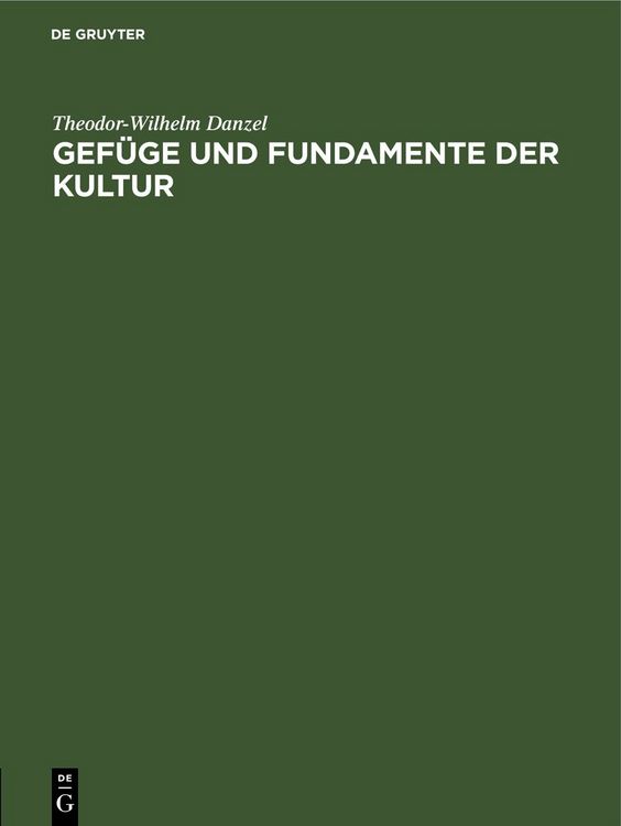 Produktbild: Gef&uuml;ge und Fundamente der Kultur