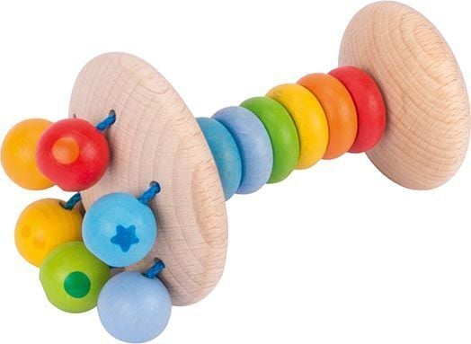 Produktbild: Greifling Elastik Stielrassel Regenbogen