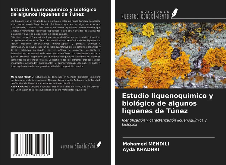 Produktbild: Estudio liquenoqu&iacute;mico y biol&oacute;gico de algunos l&iacute;quenes de T&uacute;nez