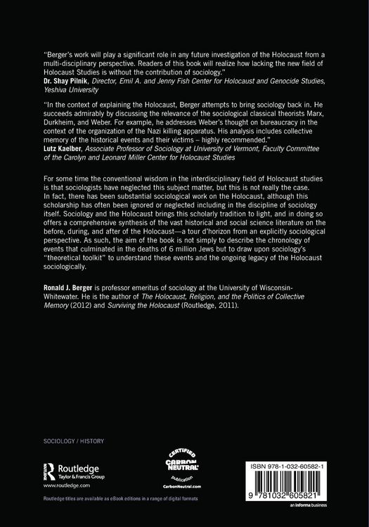 Produktbild: Sociology and the Holocaust