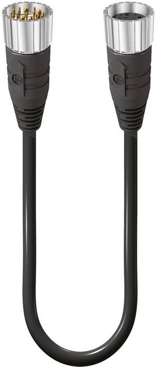 Produktbild: Lumberg Automation 68990 Sensor-/Aktor-Anschlussleitung M23 Stecker, gerade, Kupplung, gerade 2.00 m Polzahl Sensoren: 19 1 St.