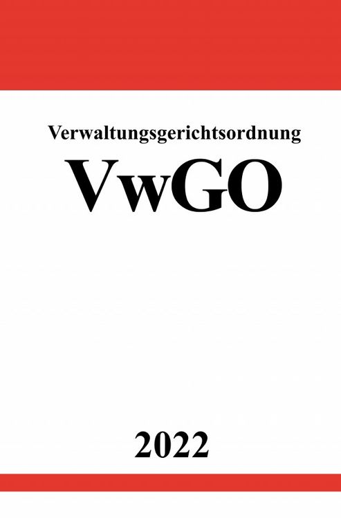 Produktbild: Verwaltungsgerichtsordnung VwGO 2022