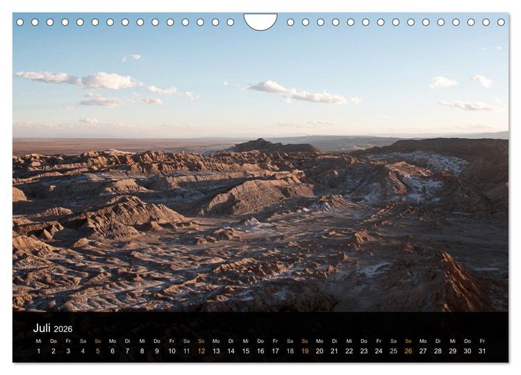 Produktbild: Atacama: Die W&uuml;ste im Norden Chiles (Wandkalender 2026 DIN A4 quer), CALVENDO Monatskalender