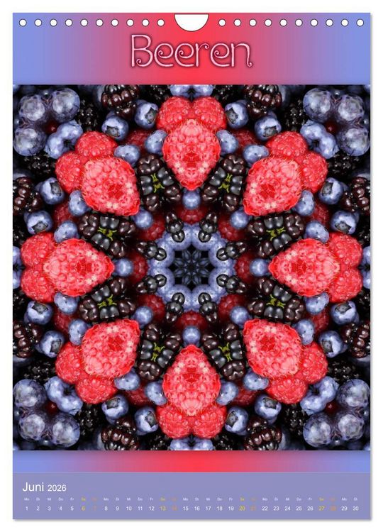 Produktbild: Kulinarische Mandalas (Wandkalender 2026 DIN A4 hoch), CALVENDO Monatskalender