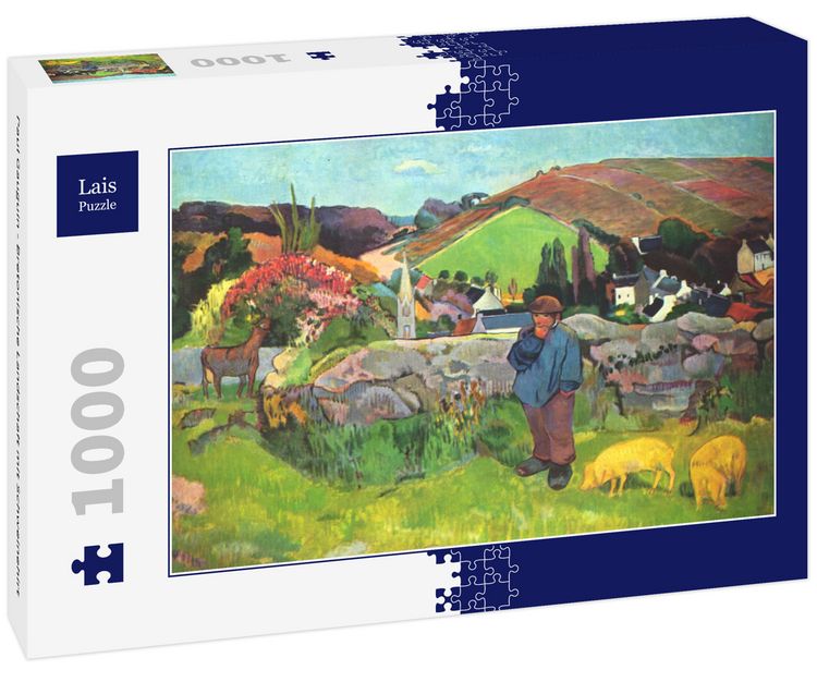 Produktbild: Lais Puzzle Paul Gauguin - Bretonische Landschaft mit Schweinehirt 1000 Teile