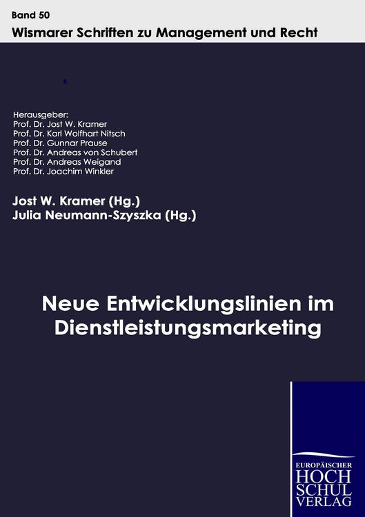 Produktbild: Neue Entwicklungslinien im Dienstleistungsmarketing