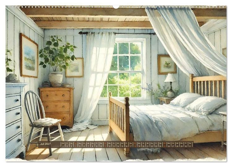 Produktbild: Im kleinen Cottage (hochwertiger Premium Wandkalender 2027 DIN A2 quer), Kunstdruck in Hochglanz