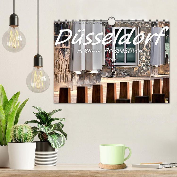 Produktbild: D&uuml;sseldorf - 300mm Perspektiven (Wandkalender 2026 DIN A4 quer), CALVENDO Monatskalender