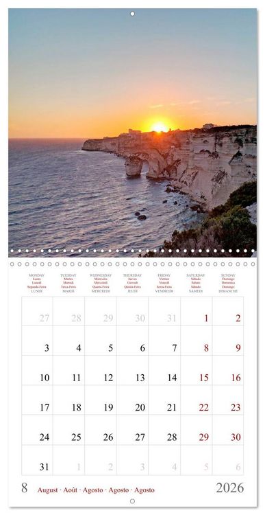Produktbild: Corsica &ndash; Colors of a wild beauty (Wall Calendar 2026 12 &times; 12 Inch) CALVENDO 12 Month Wall Calendar