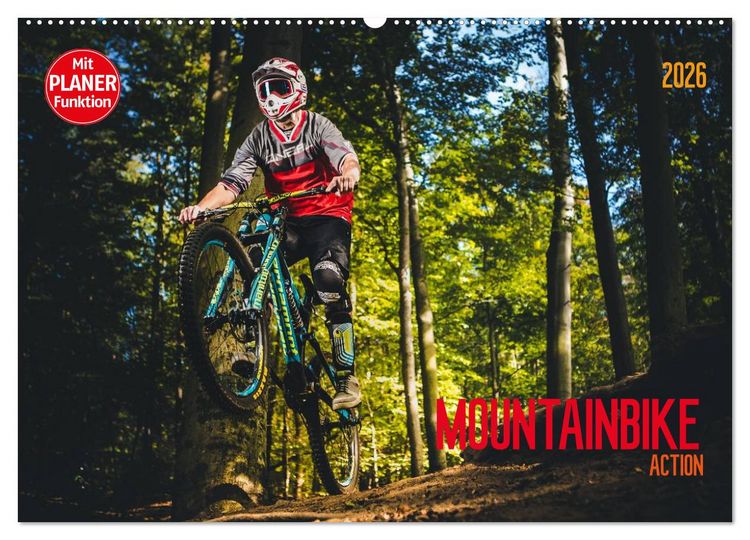 Produktbild: Mountainbike Action (Wandkalender 2026 DIN A2 quer), CALVENDO Monatskalender