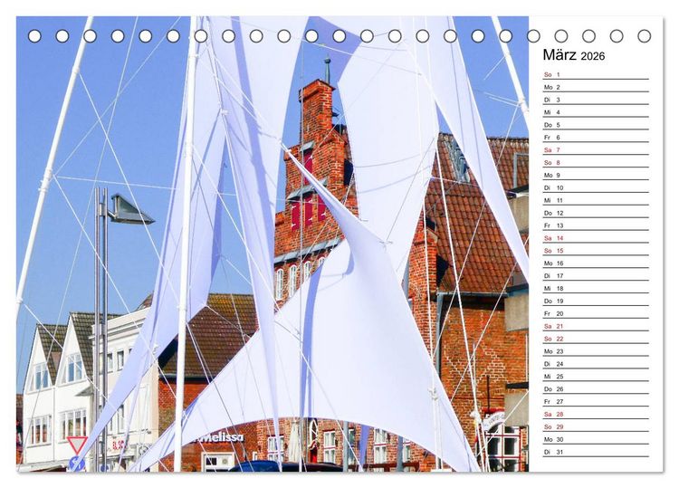 Produktbild: Travem&uuml;nder Durchblicke (Tischkalender 2026 DIN A5 quer), CALVENDO Monatskalender