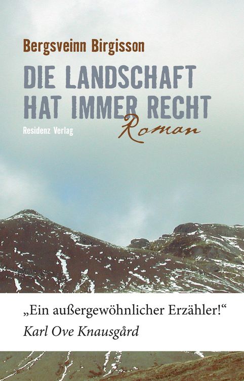Produktbild: Die Landschaft hat immer recht