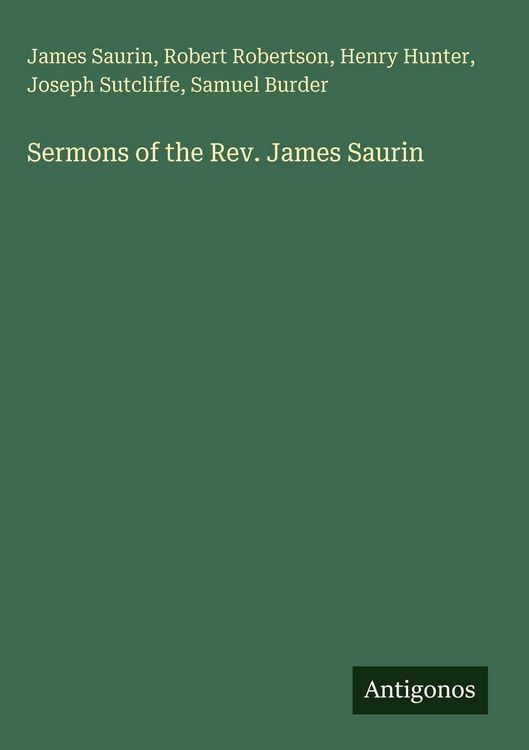 Produktbild: Sermons of the Rev. James Saurin