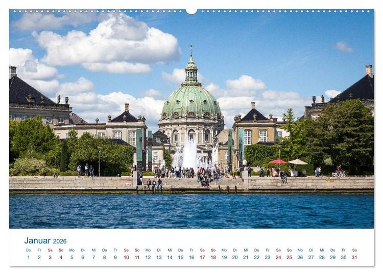 Produktbild: Sch&ouml;nes Kopenhagen (hochwertiger Premium Wandkalender 2026 DIN A2 quer), Kunstdruck in Hochglanz
