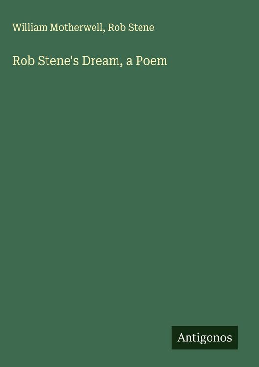 Produktbild: Rob Stene's Dream, a Poem