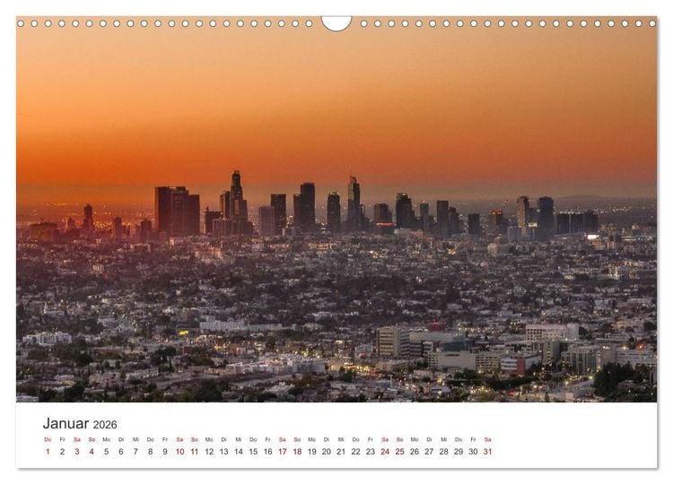 Produktbild: Kalifornien Bilder aus Los Angeles (Wandkalender 2026 DIN A3 quer), CALVENDO Monatskalender