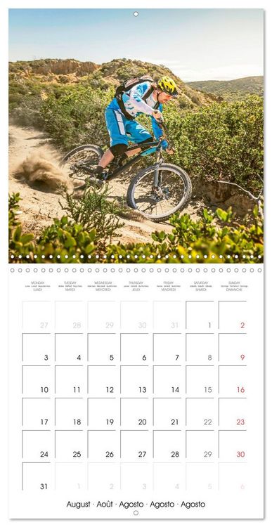 Produktbild: &Eacute;dition Sport fun : VTT - par monts et par vaux (Calendrier mural carr&eacute; 2026 30x30 cm) Calendrier double avec une page pour vos prises de notes