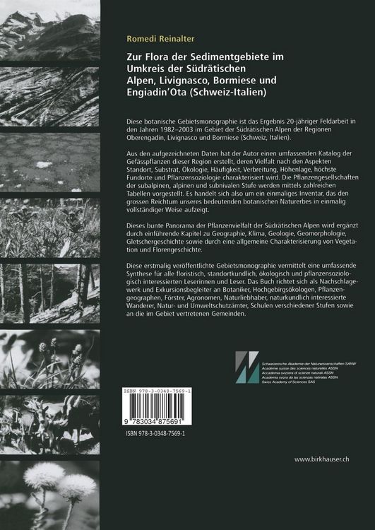 Produktbild: Zur Flora der Sedimentgebiete im Umkreis der S&uuml;dr&auml;tischen Alpen, Livignasco, Bormiese und Engiadin&rsquo;Ota (Schweiz-Italien)