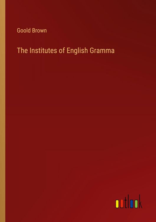 Produktbild: The Institutes of English Gramma