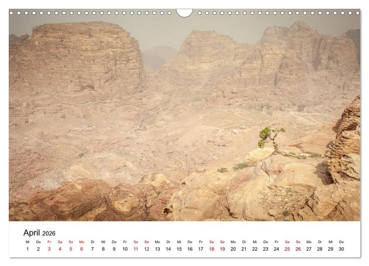 Produktbild: Reiseland Jordanien (Wandkalender 2026 DIN A3 quer), CALVENDO Monatskalender