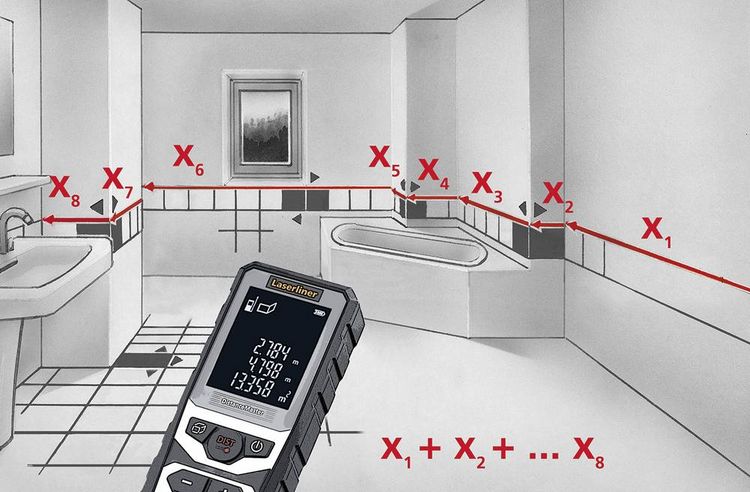 Produktbild: Laser-Entfernungsmesser DistanceMaster 080.982A Typ DistanceMaster Opt. - Lieferumfang 3 x 1,5V LR03 (AAA), Transportb