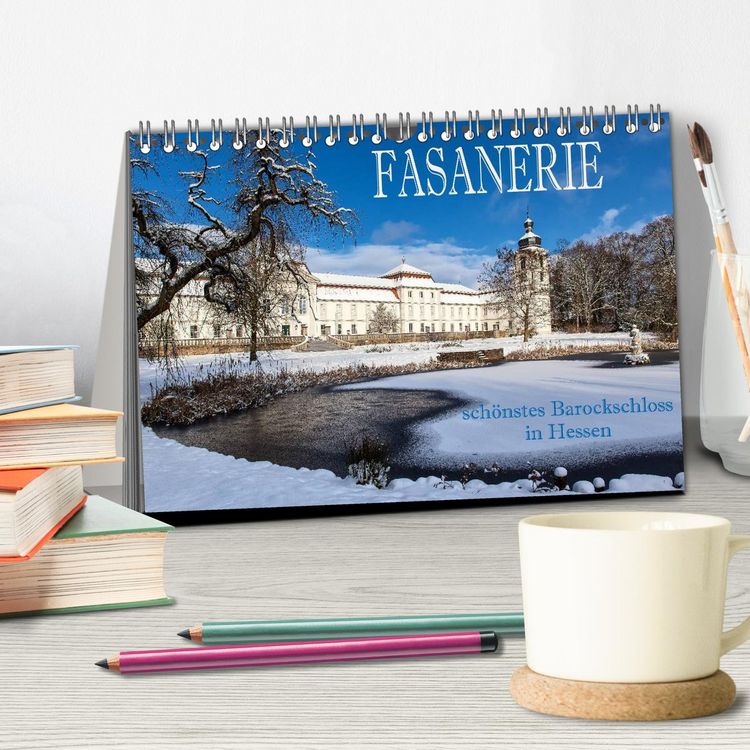 Produktbild: Fasanerie - sch&ouml;nstes Barockschloss Hessens (Tischkalender 2026 DIN A5 quer), CALVENDO Monatskalender