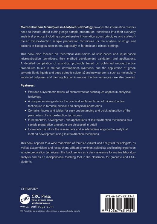 Produktbild: Microextraction Techniques in Analytical Toxicology